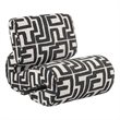 Coaster Eimer Contemporary Geometric  Fabric Jacquard Accent Chair in Black