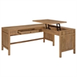 Coaster Hogan Lift Top L-shape Engineered Wood Writing Desk in Brown