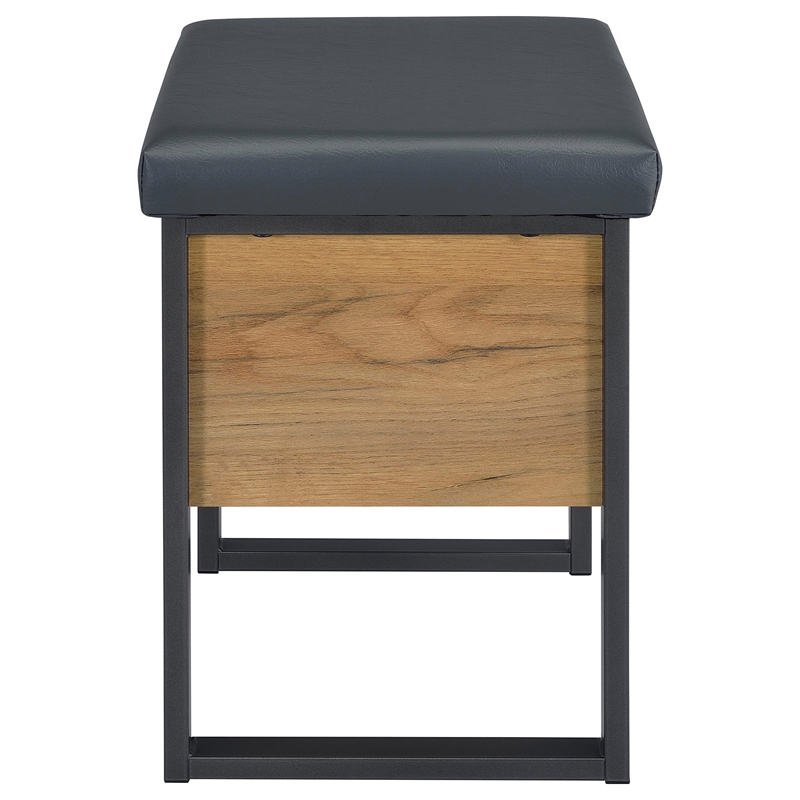Coaster Bettin Engineered Wood Vanity Set with Mirror and Stool in Brown
