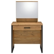Coaster Bettin Engineered Wood Vanity Set with Mirror and Stool in Brown