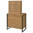 Coaster Bettin Engineered Wood Vanity Set with Mirror and Stool in Brown