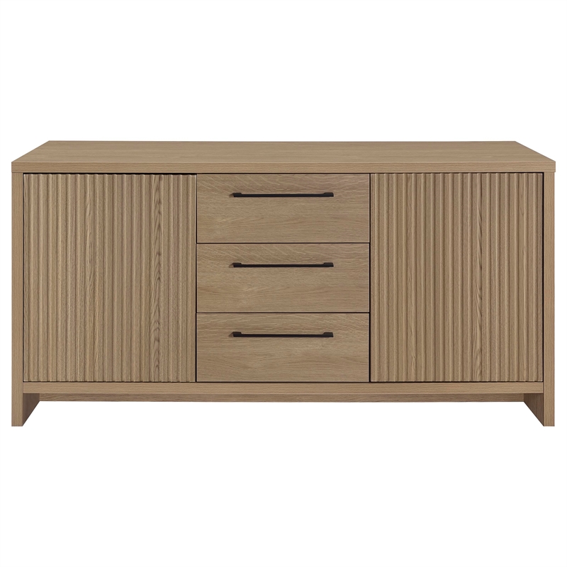 Coaster Amery Engineered Wood 3-drawer Accent Storage Cabinet Console in Latte