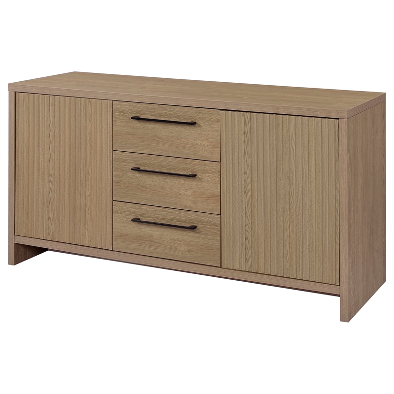 Coaster Amery Engineered Wood 3-drawer Accent Storage Cabinet Console in Latte