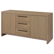 Coaster Amery Engineered Wood 3-drawer Accent Storage Cabinet Console in Latte