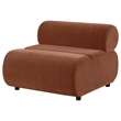Coaster Byrne Velvet Upholstered Armless Chair With Back in Rust