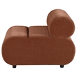 Coaster Byrne Velvet Upholstered Armless Chair With Back in Rust