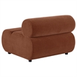 Coaster Byrne Velvet Upholstered Armless Chair With Back in Rust