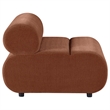 Coaster Byrne Velvet Upholstered Armless Chair With Back in Rust