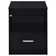 Coaster Fabre Engineered Wood Extendable Top Bedside Table in Black Ash