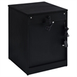 Coaster Fabre Engineered Wood Extendable Top Bedside Table in Black Ash