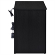 Coaster Fabre Engineered Wood Extendable Top Bedside Table in Black Ash