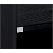 Coaster Fabre Engineered Wood Extendable Top Bedside Table in Black Ash