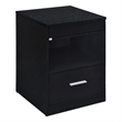 Coaster Fabre Engineered Wood Extendable Top Bedside Table in Black Ash