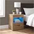 Coaster Fabre Engineered Wood Extendable Top Bedside Table in Brown