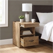 Coaster Fabre Engineered Wood Extendable Top Bedside Table in Brown