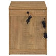 Coaster Fabre Engineered Wood Extendable Top Bedside Table in Brown