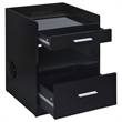 Coaster Furda Engineered Wood LED Bedside Table with Speaker in Black