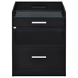 Coaster Furda Engineered Wood LED Bedside Table with Speaker in Black