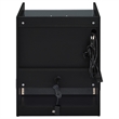 Coaster Furda Engineered Wood LED Bedside Table with Speaker in Black