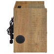 Coaster Furda Engineered Wood LED Bedside Table with Speaker in Brown
