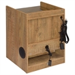 Coaster Furda Engineered Wood LED Bedside Table with Speaker in Brown