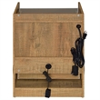 Coaster Furda Engineered Wood LED Bedside Table with Speaker in Brown