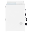 Coaster Furda Engineered Wood LED Bedside Table with Speaker in White High Gloss