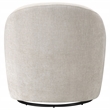 Coaster Leon Contemporary Chenille Upholstered Swivel Accent Chair in Gray