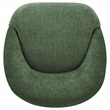 Coaster Leon Contemporary Chenille Upholstered Swivel Accent Chair in Green