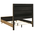 Coaster Bennett 4-Piece Mid-Century Modern Wood Full Bedroom Set in Light Oak