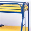 Coaster Morgan Modern Twin over Full Metal Bunk Bed in Blue Finish