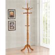 Coaster Traditional Wood 3-Tier Coat Rack with Rotating Top in Brown