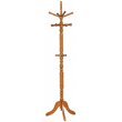 Coaster Traditional Wood 3-Tier Coat Rack with Rotating Top in Brown