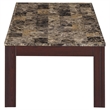 Coaster Rhodes 3-piece Wood Faux Marble Top Occasional Set Brown