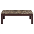 Coaster Rhodes 3-piece Wood Faux Marble Top Occasional Set Brown