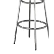 Retro Round 30-inch 1950's Bistro Pub Height Bar Table Black