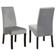 Stanton Velvet Upholstered Dining Side Chair Grey