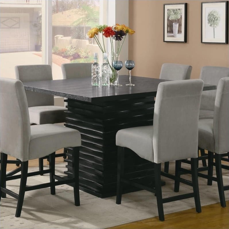 Coaster Stanton Square Counter Height Dining Table in ...