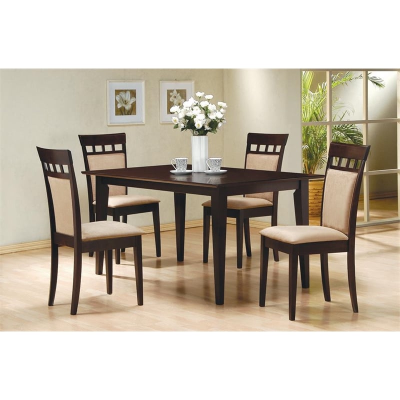 Gabriel Rectangular 59-inch Wood Dining Table Cappuccino