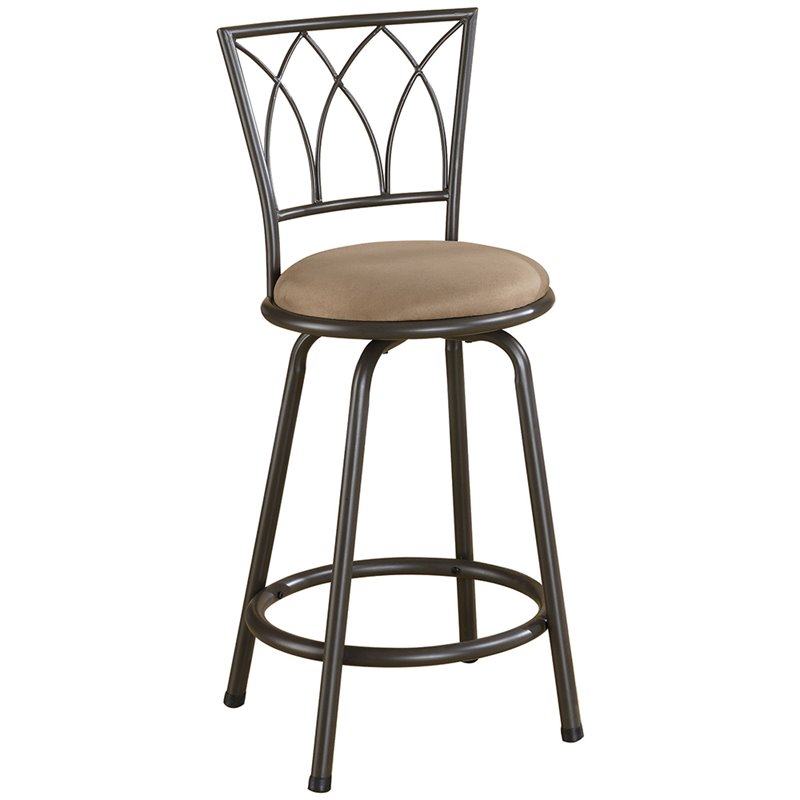 Coaster 24 Metal Bar Stool In Black And Brown 122019 Coaster 24