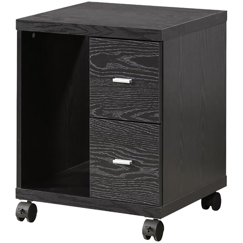 Convenience Concepts Designs2Go Office Caddy in Black Wood Finish