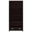 Skylar 71-inch 5-shelf Bookcase with Drawer Cappuccino