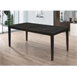 Louise Rectangular 78-inch Extension Leaf Dining Table Black