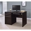 Halston 47-inch 2-drawer Office Desk with Cabinet Cappuccino