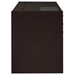 Halston 47-inch 2-drawer Office Desk with Cabinet Cappuccino