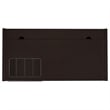Halston 47-inch 2-drawer Office Desk with Cabinet Cappuccino