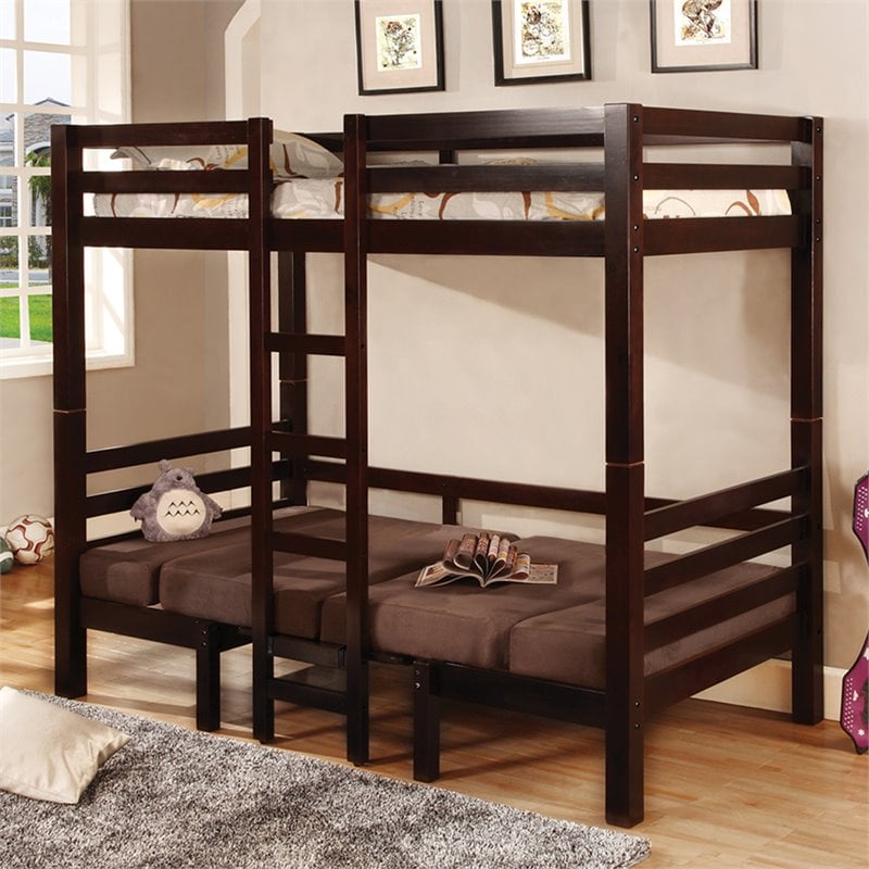 Coaster Joaquin Twin Over, Brown Bunk Beds