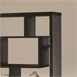 Coaster 10-Shelf Transitional Wood Asymmetrical Cube Bookcase in Black