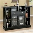 Coaster Inwood Contemporary Home Bar in Black - 100175