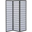 Coaster 3 Panel Room Divider in Black and White